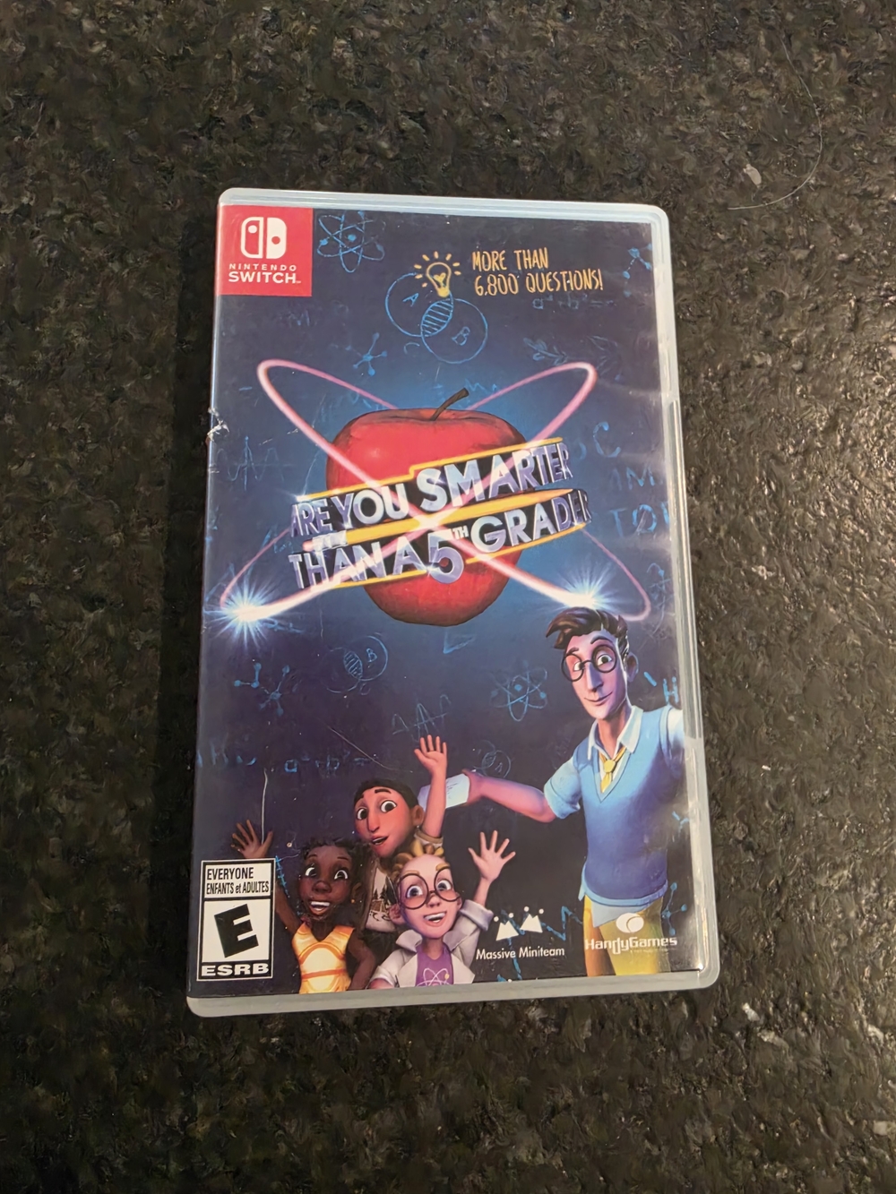 Nintendo Switch Are You Smarter Than a 5th Grader? - Blue Game Case